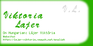 viktoria lajer business card