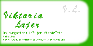 viktoria lajer business card